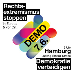 Demo gegen Rechtsextremismus am 07. Juni 2024 in Hamburg