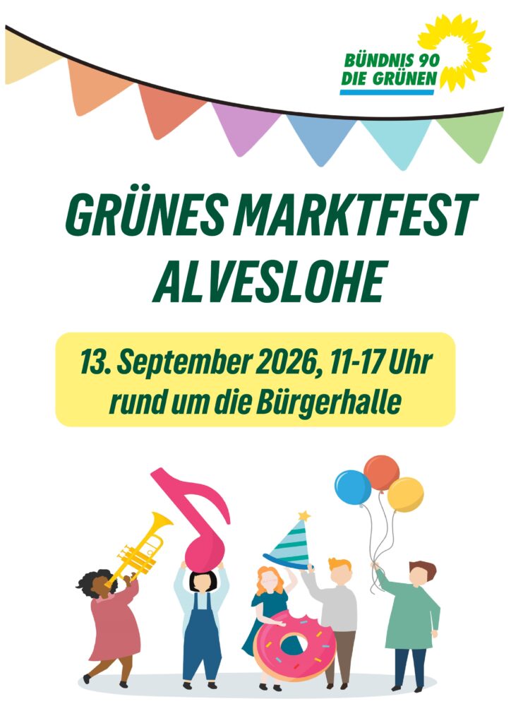 Plakat zum Grünes Marktfest am 13.09.2026 von 11 bis 17 Uhr