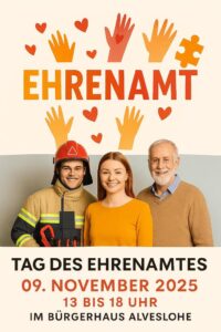 Tag des Ehrenamtes am 9. November 2025 im Bürgerhaus Alveslohe